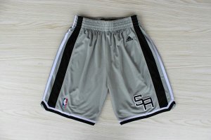 Maillot De Basket San Antonio Spurs Tissus Sportif Fans Edition New Gris Short